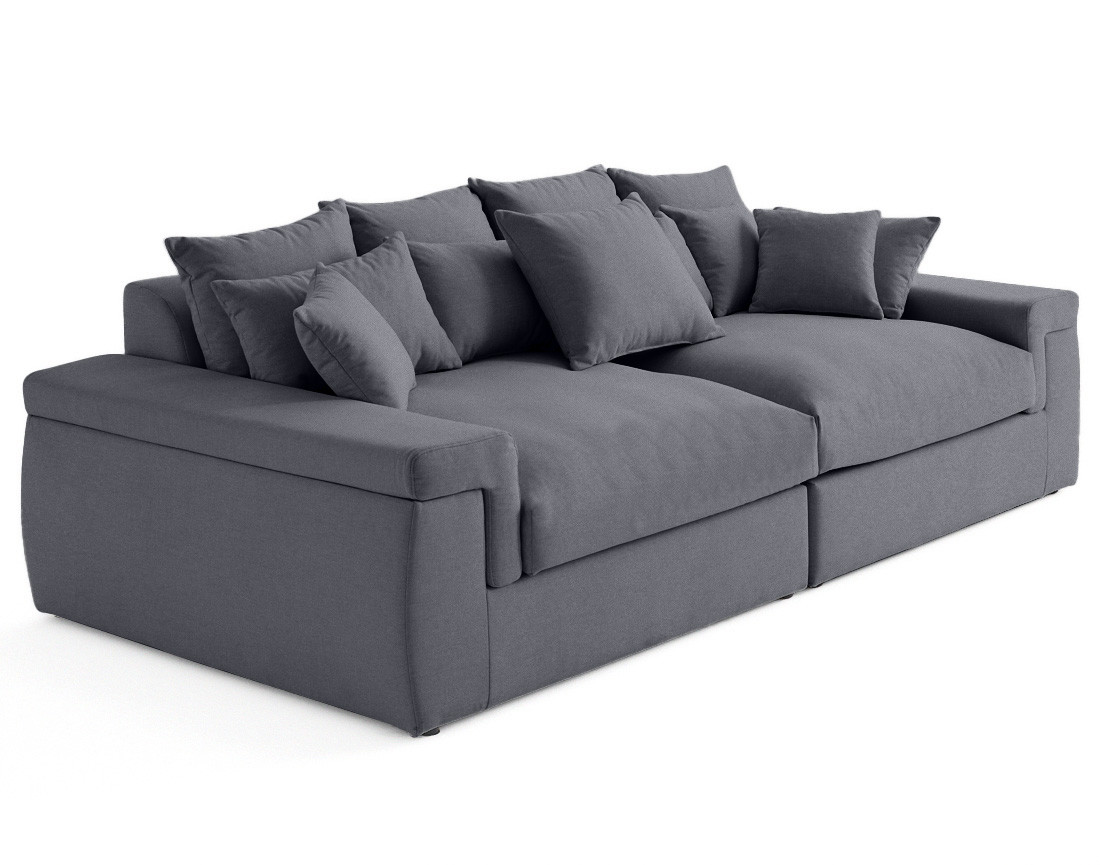Canapé 4 places - assise profonde - en tissu Sergio Canapé 4 places - assise profonde - en tissu Sergio