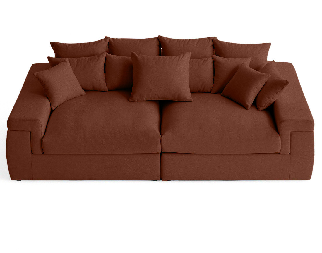 Canapé 4 places - assise profonde - en tissu Sergio