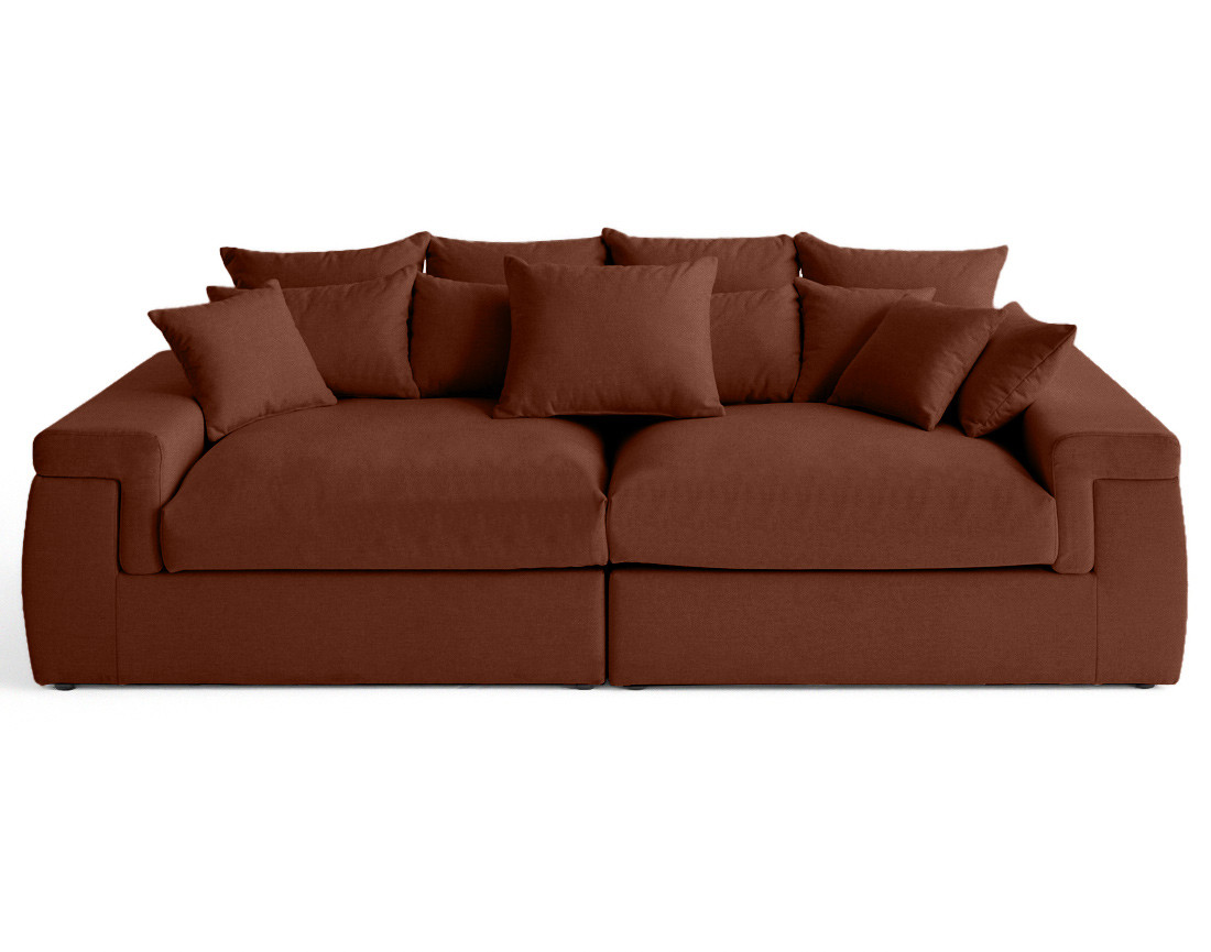 Canapé 4 places - assise profonde - en tissu Sergio