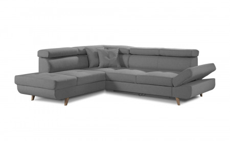 Linea - Canapé d'angle gauche convertible scandinave - L 252 x P 190cm Linea - Canapé d'angle gauche convertible scandinave - L 252 x P 190cm