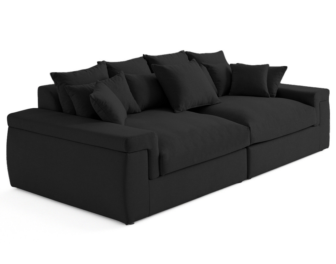 Canapé 4 places - assise profonde - en tissu Sergio Canapé 4 places - assise profonde - en tissu Sergio