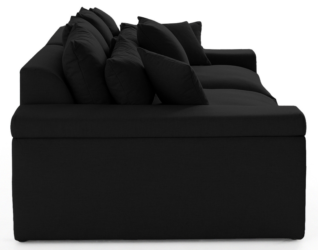 Canapé 4 places - assise profonde - en tissu Sergio Canapé 4 places - assise profonde - en tissu Sergio