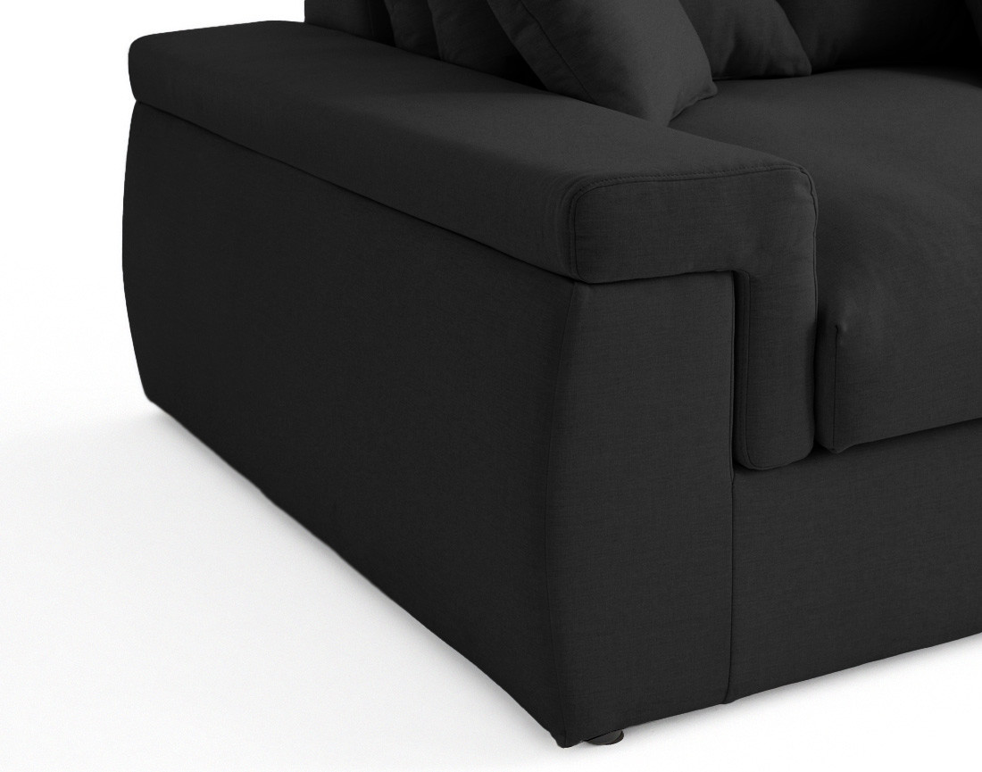 Canapé 4 places - assise profonde - en tissu Sergio Canapé 4 places - assise profonde - en tissu Sergio