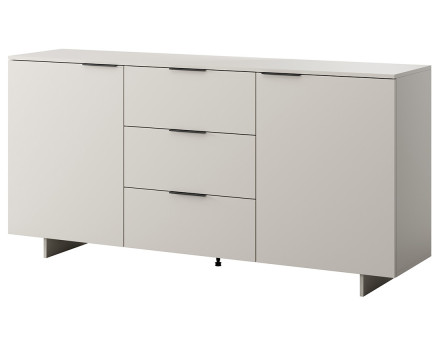 Buffet bas beige 3 tiroirs et 2 portes 180 cm Canterbury