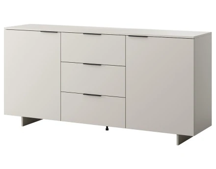 Buffet bas beige 3 tiroirs et 2 portes 180 cm Canterbury