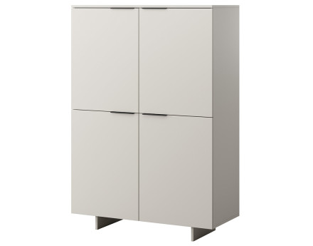 Buffet haut beige 4 portes 145 cm Canterbury