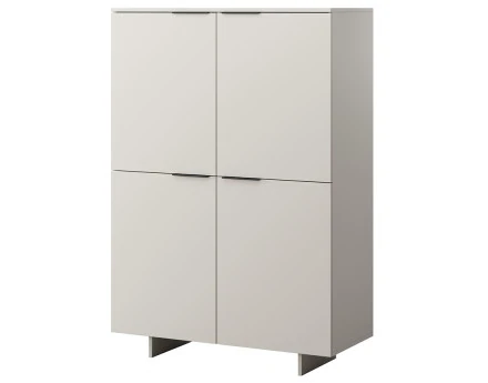 Buffet haut beige 4 portes 145 cm Canterbury