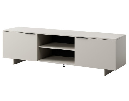 Meuble TV beige 2 portes et 2 tiroirs 180 cm Canterbury