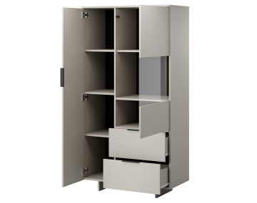 Vitrine beige 2 portes et 2...