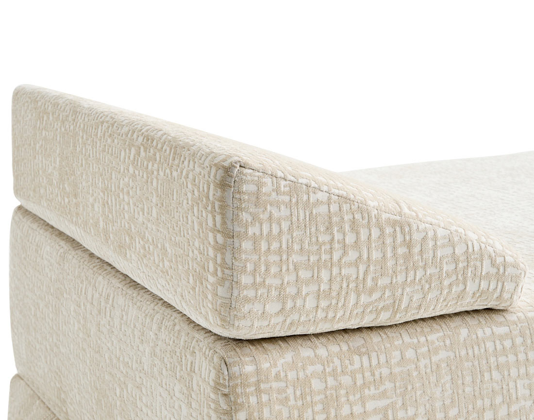 Banquette 3 places convertible en tissu velours relief Brescia