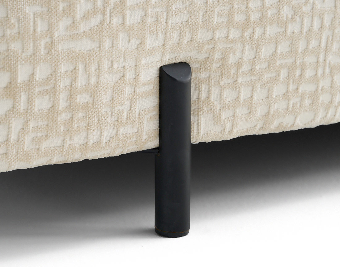 Banquette 3 places convertible en tissu velours relief Brescia