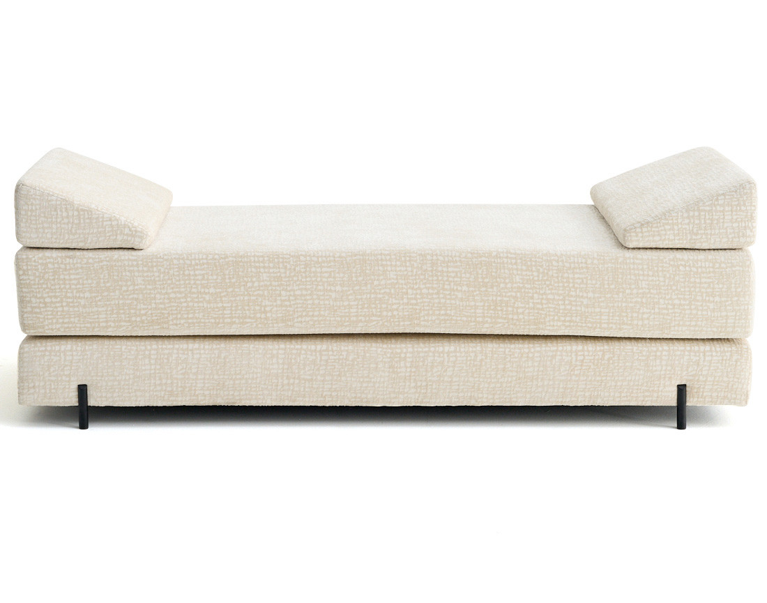 Banquette 3 places convertible en tissu velours relief Brescia