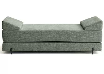 Banquette 3 places convertible en tissu velours relief Brescia