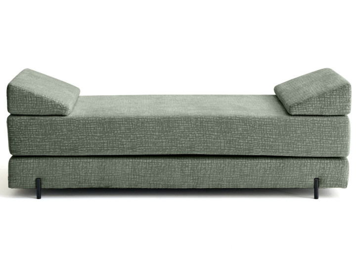 Banquette 3 places convertible en tissu velours relief Brescia