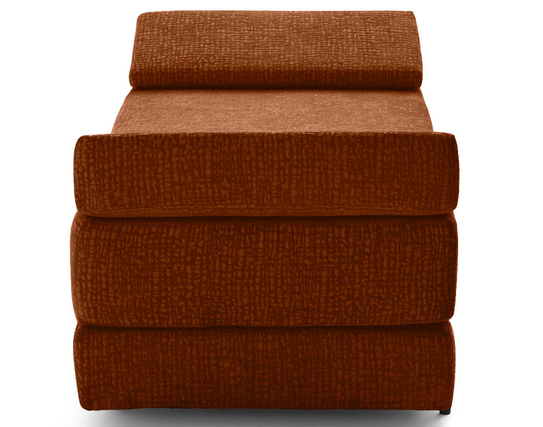 Banquette 3 places convertible en tissu velours relief Brescia