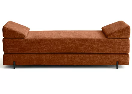 Banquette 3 places convertible en tissu velours relief Brescia