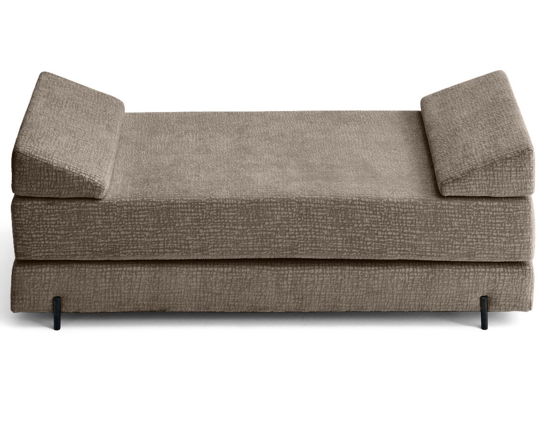 Banquette 3 places convertible en tissu velours relief Brescia