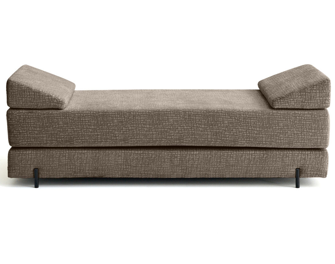 Banquette 3 places convertible en tissu velours relief Brescia