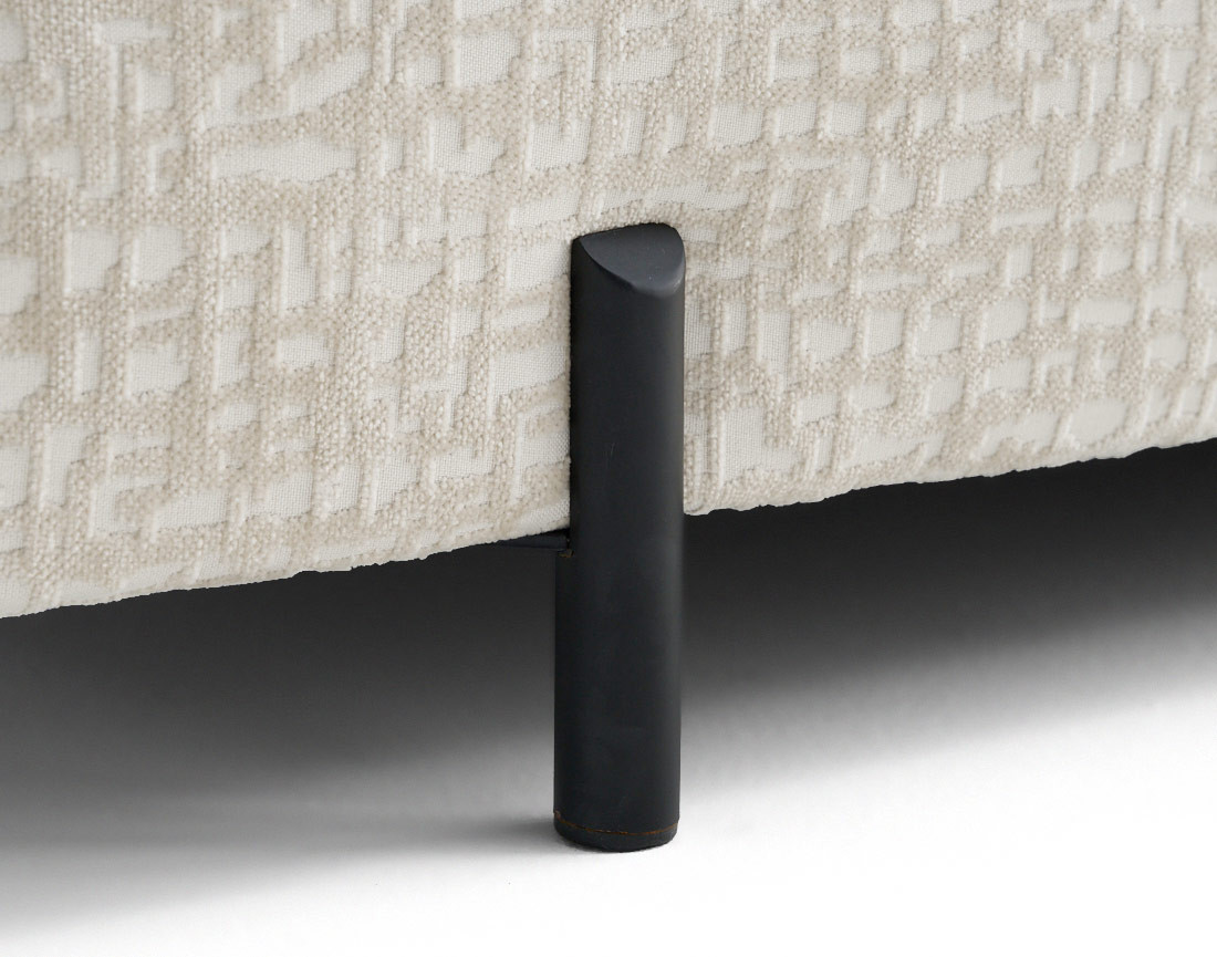 Banquette 3 places convertible en tissu velours relief Brescia