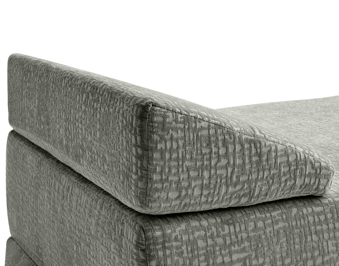 Banquette 3 places convertible en tissu velours relief Brescia Banquette 3 places convertible en tissu velours relief Brescia