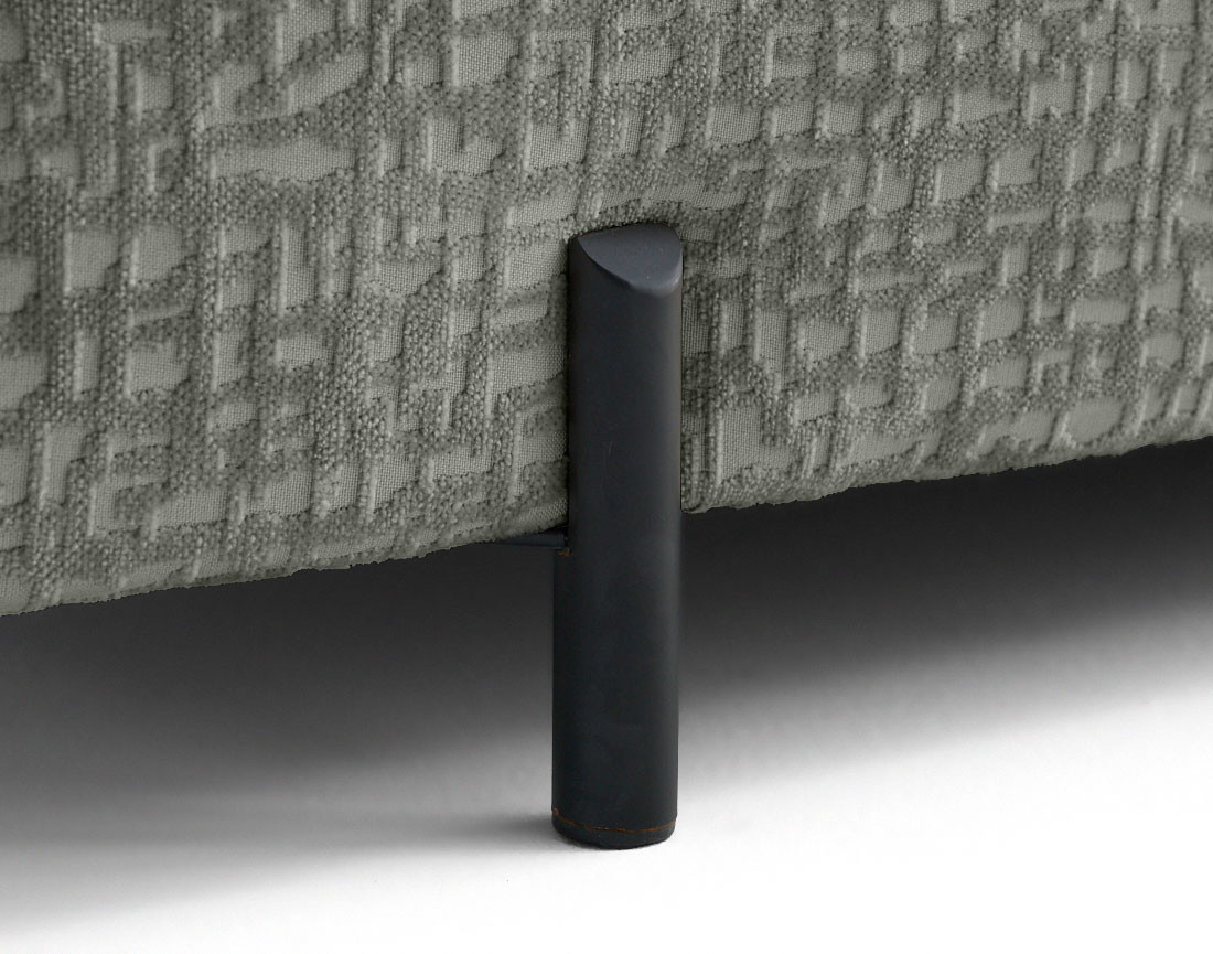 Banquette 3 places convertible en tissu velours relief Brescia Banquette 3 places convertible en tissu velours relief Brescia
