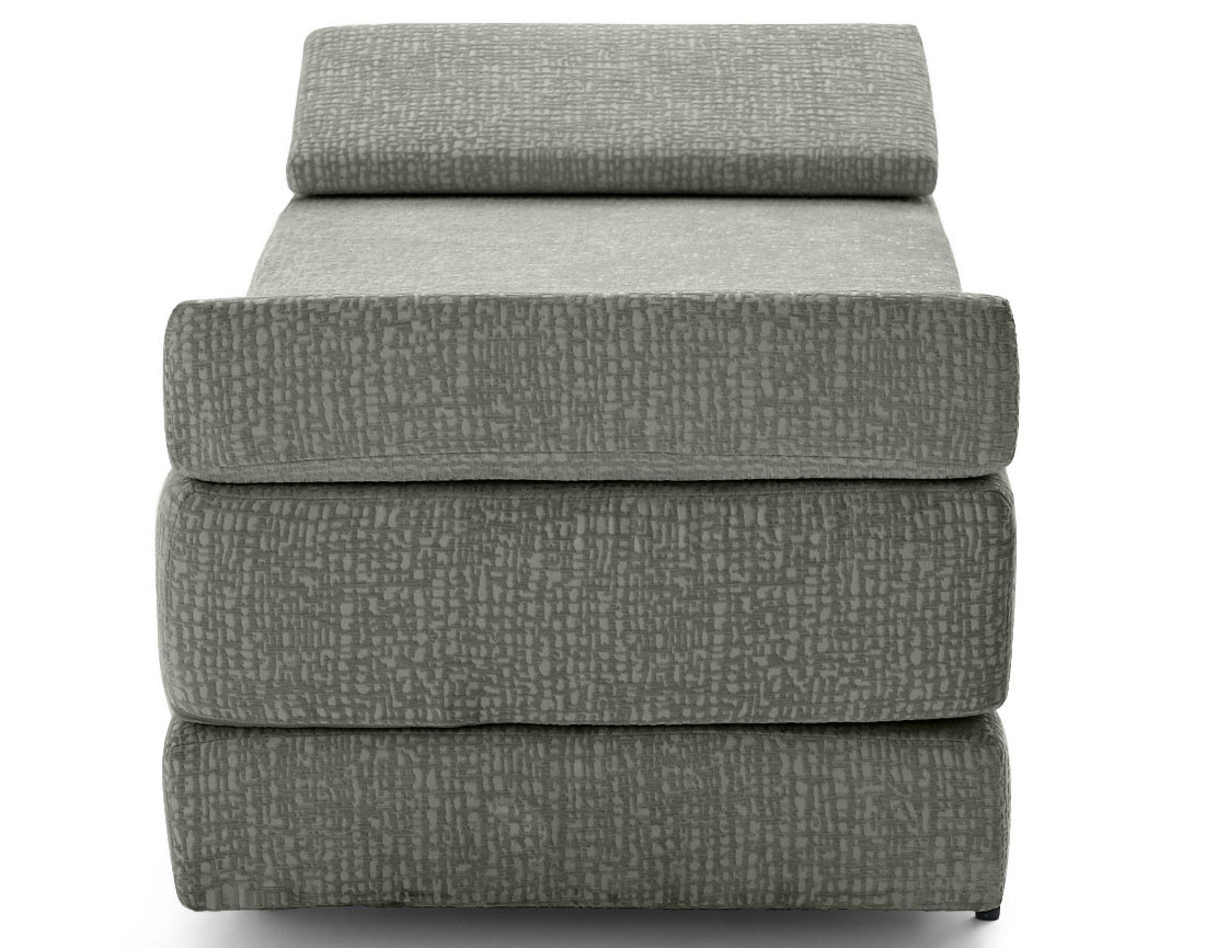 Banquette 3 places convertible en tissu velours relief Brescia Banquette 3 places convertible en tissu velours relief Brescia