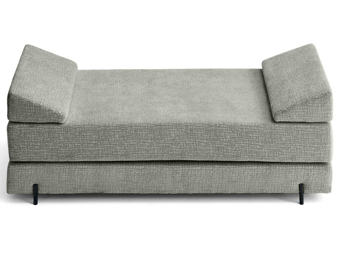 Banquette 3 places convertible en tissu velours relief Brescia Banquette 3 places convertible en tissu velours relief Brescia