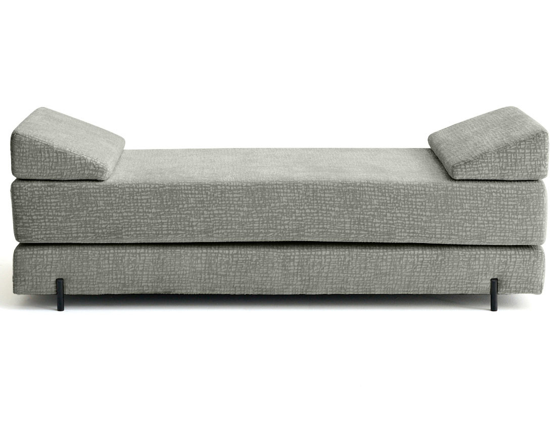 Banquette 3 places convertible en tissu velours relief Brescia Banquette 3 places convertible en tissu velours relief Brescia