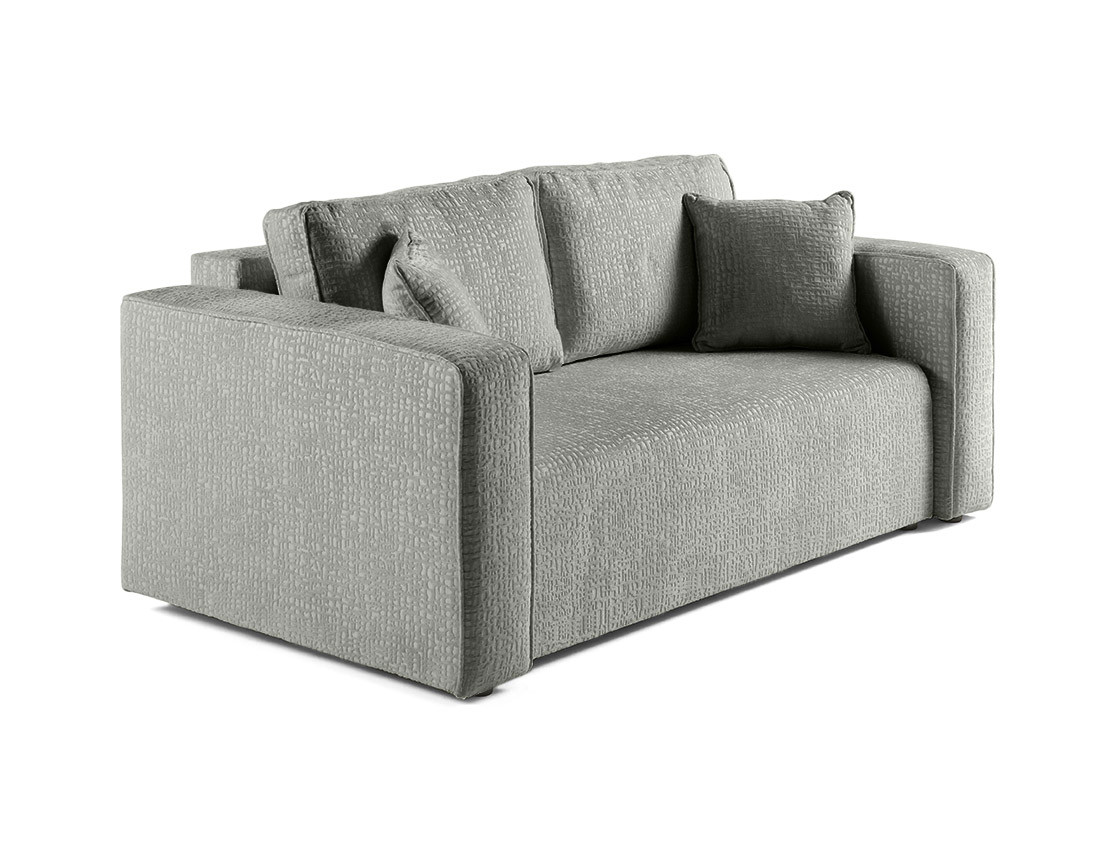 Canapé droit 2 places en tissu velours relief Topaze Canapé droit 2 places en tissu velours relief Topaze