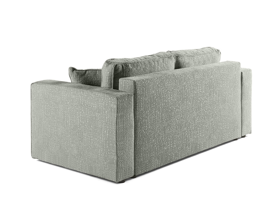Canapé droit 2 places en tissu velours relief Topaze Canapé droit 2 places en tissu velours relief Topaze
