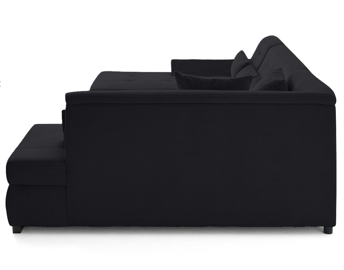 Canapé panoramique d'angle droit 7 places en velours côtelé Vermont S Canapé panoramique d'angle droit 7 places en velours côtelé Vermont S