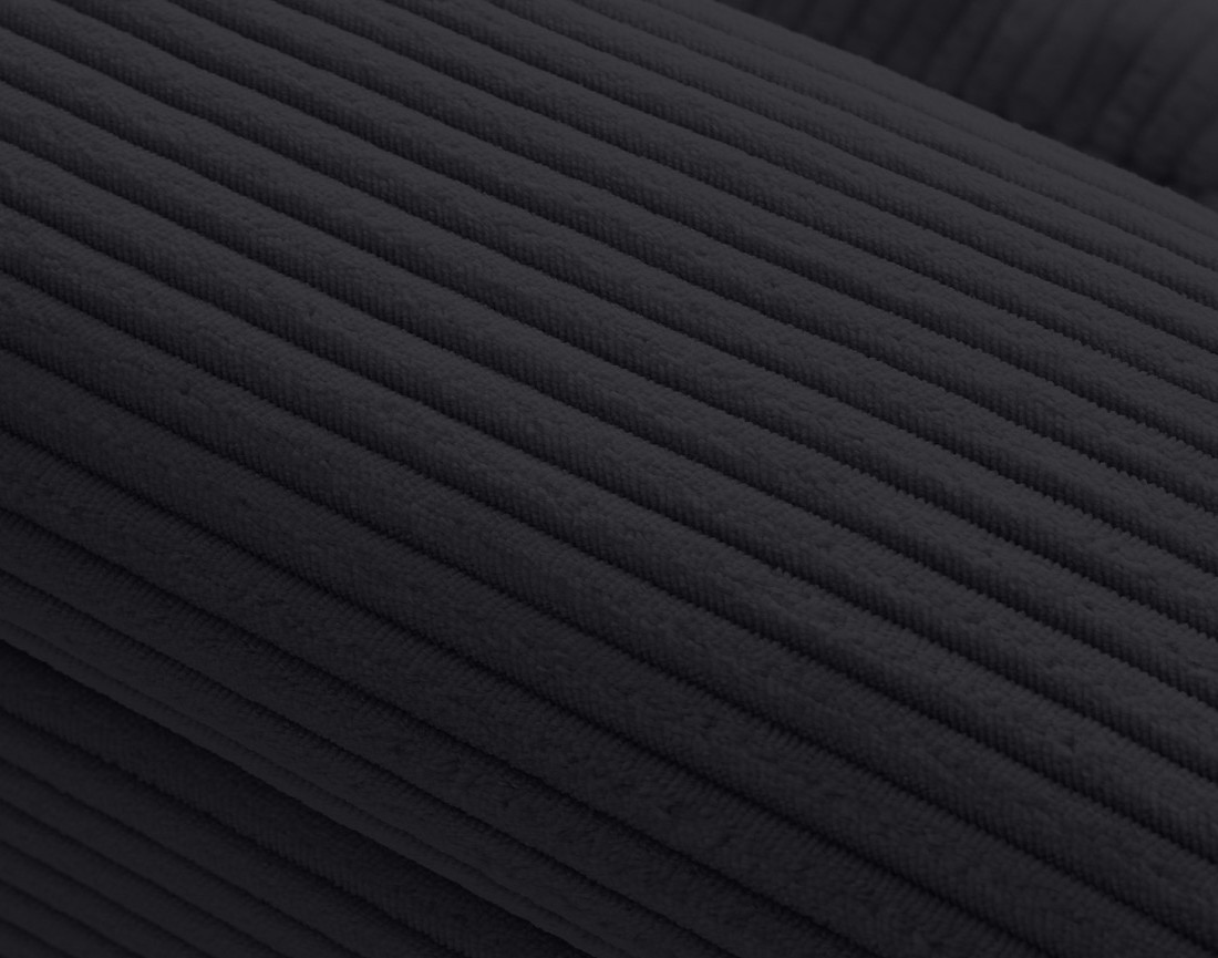 Canapé panoramique d'angle droit 7 places en velours côtelé Vermont S Canapé panoramique d'angle droit 7 places en velours côtelé Vermont S