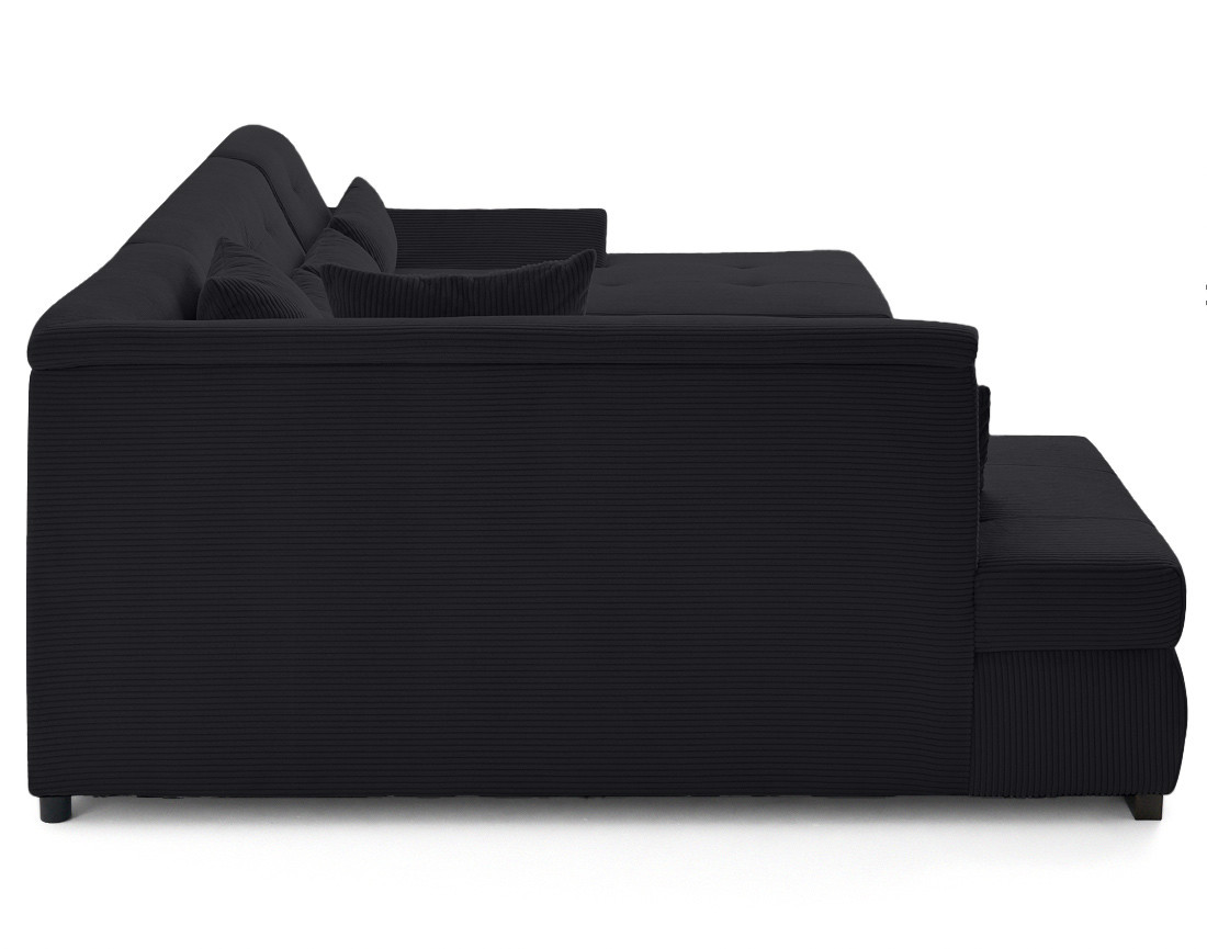 Canapé panoramique d'angle gauche 7 places en velours côtelé Vermont S Canapé panoramique d'angle gauche 7 places en velours côtelé Vermont S