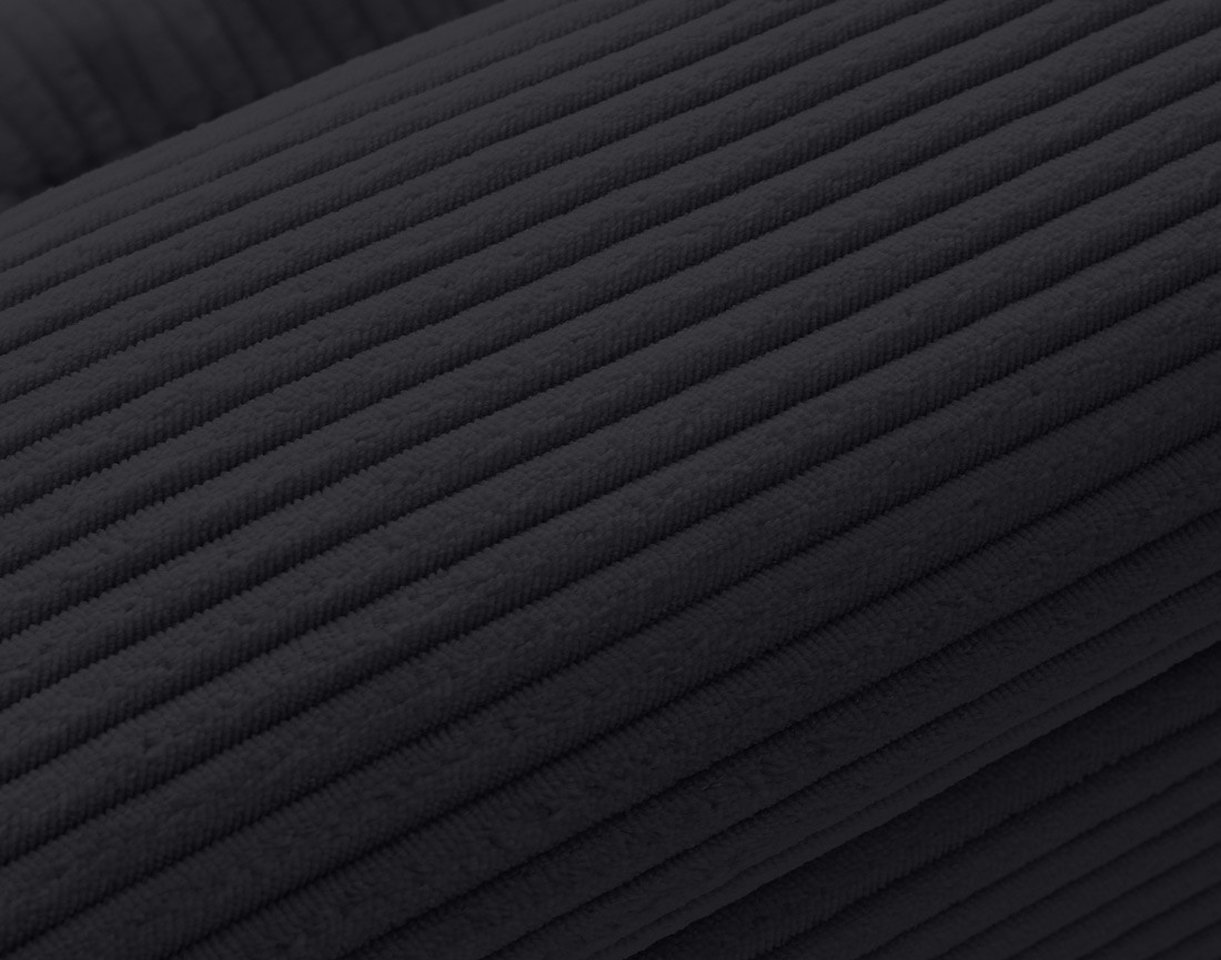 Canapé panoramique d'angle gauche 7 places en velours côtelé Vermont S Canapé panoramique d'angle gauche 7 places en velours côtelé Vermont S