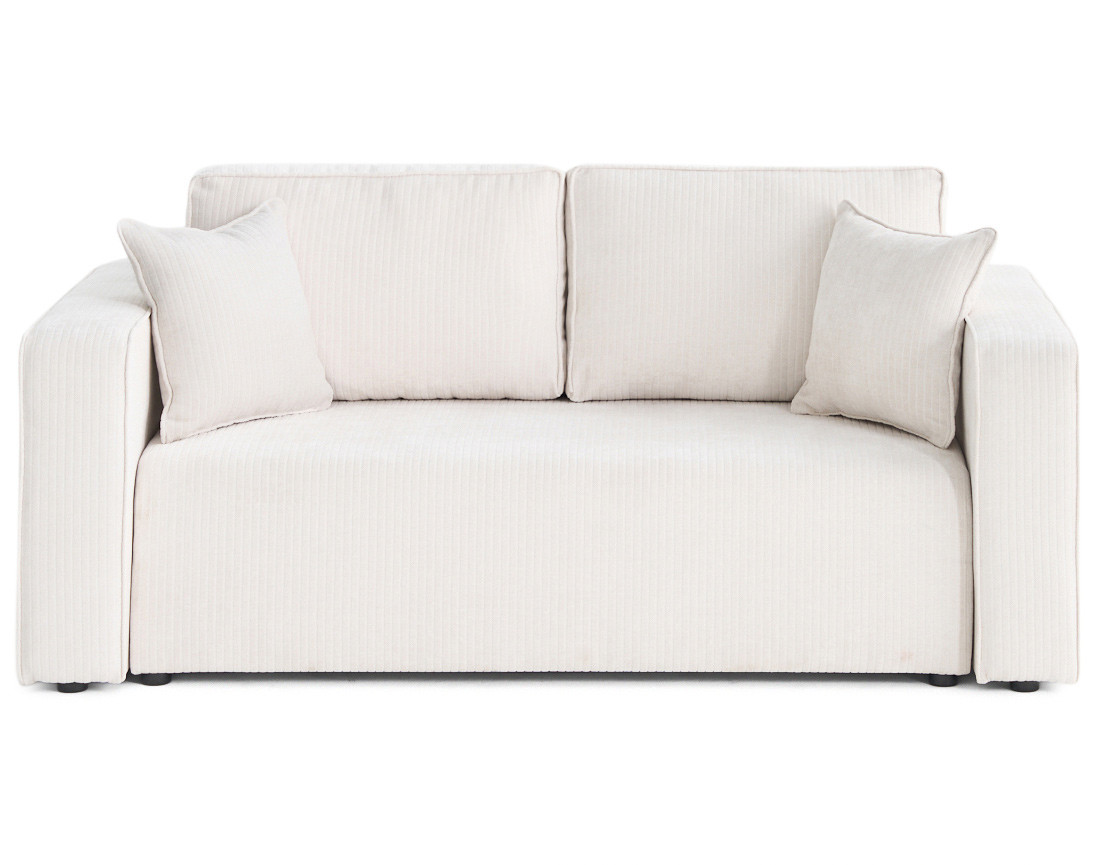 Canapé droit 2 places en velours côtelé plat Topaze Canapé droit 2 places en velours côtelé plat Topaze