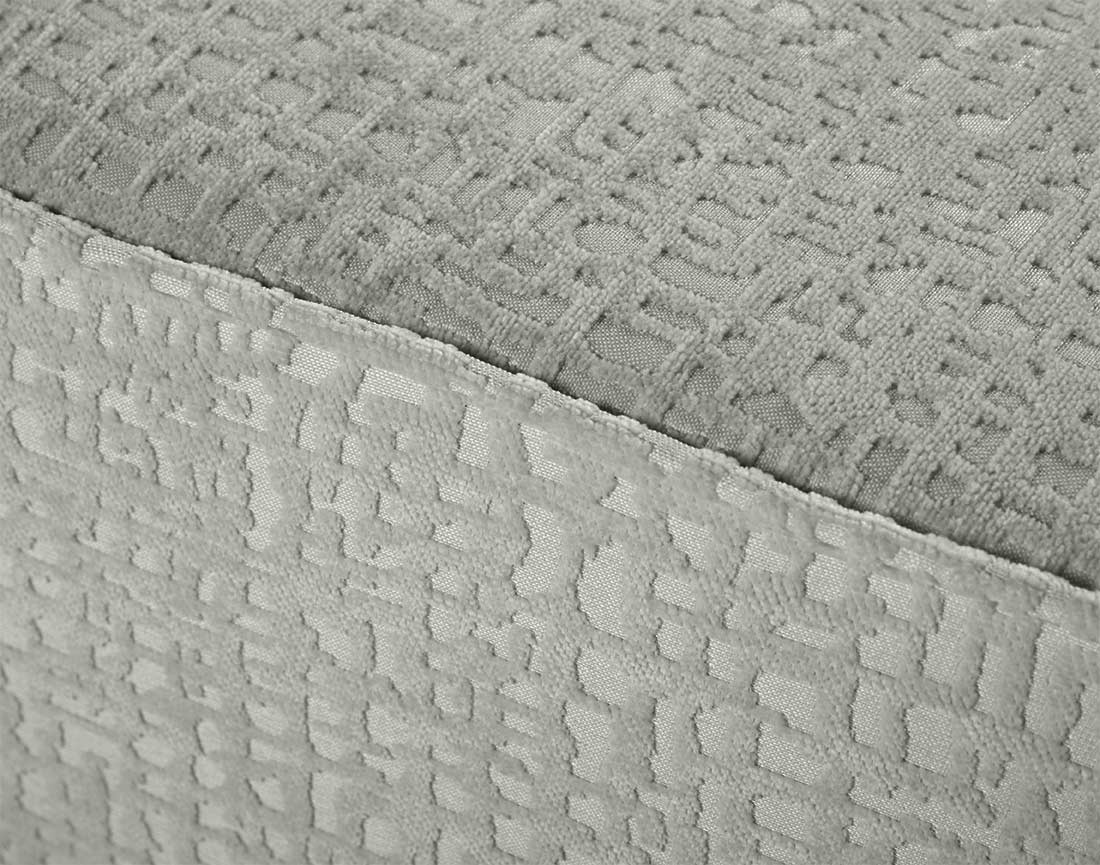 Canapé droit 2 places en tissu velours relief Topaze Canapé droit 2 places en tissu velours relief Topaze