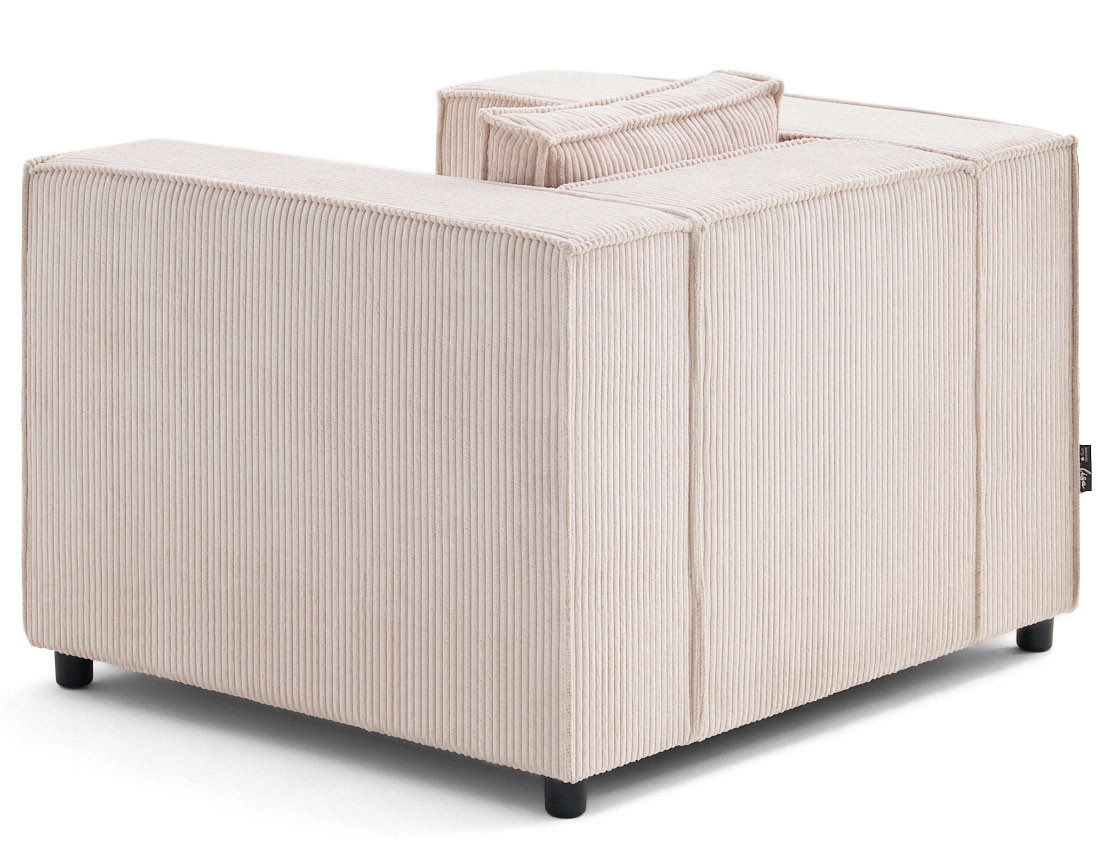 Fauteuil en velours côtelé Stella