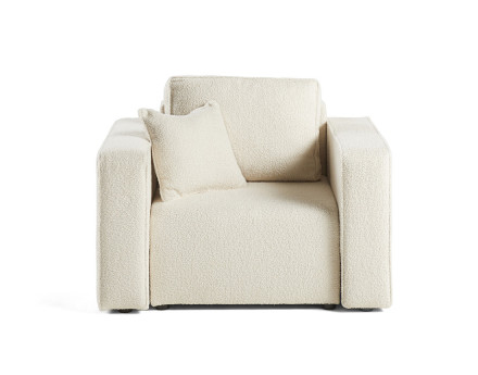 Fauteuil en tissu bouclette...