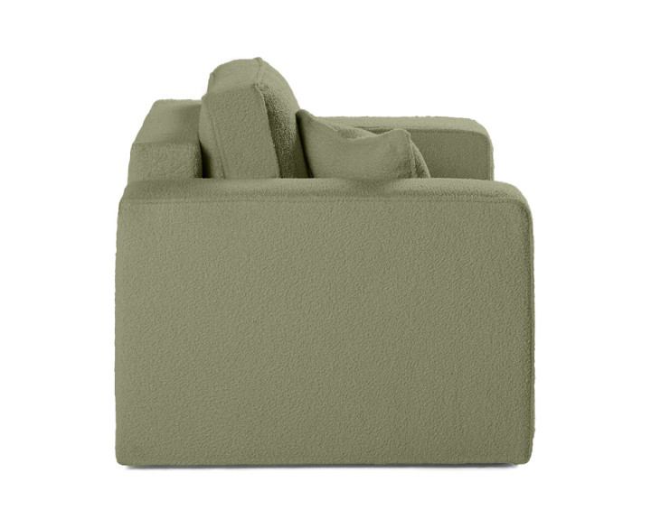 Fauteuil en tissu bouclette Topaze