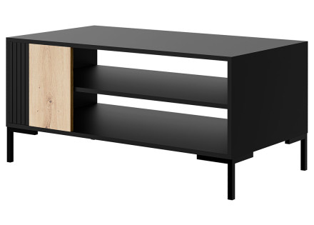 Table basse bois et noir 100 cm Cambridge