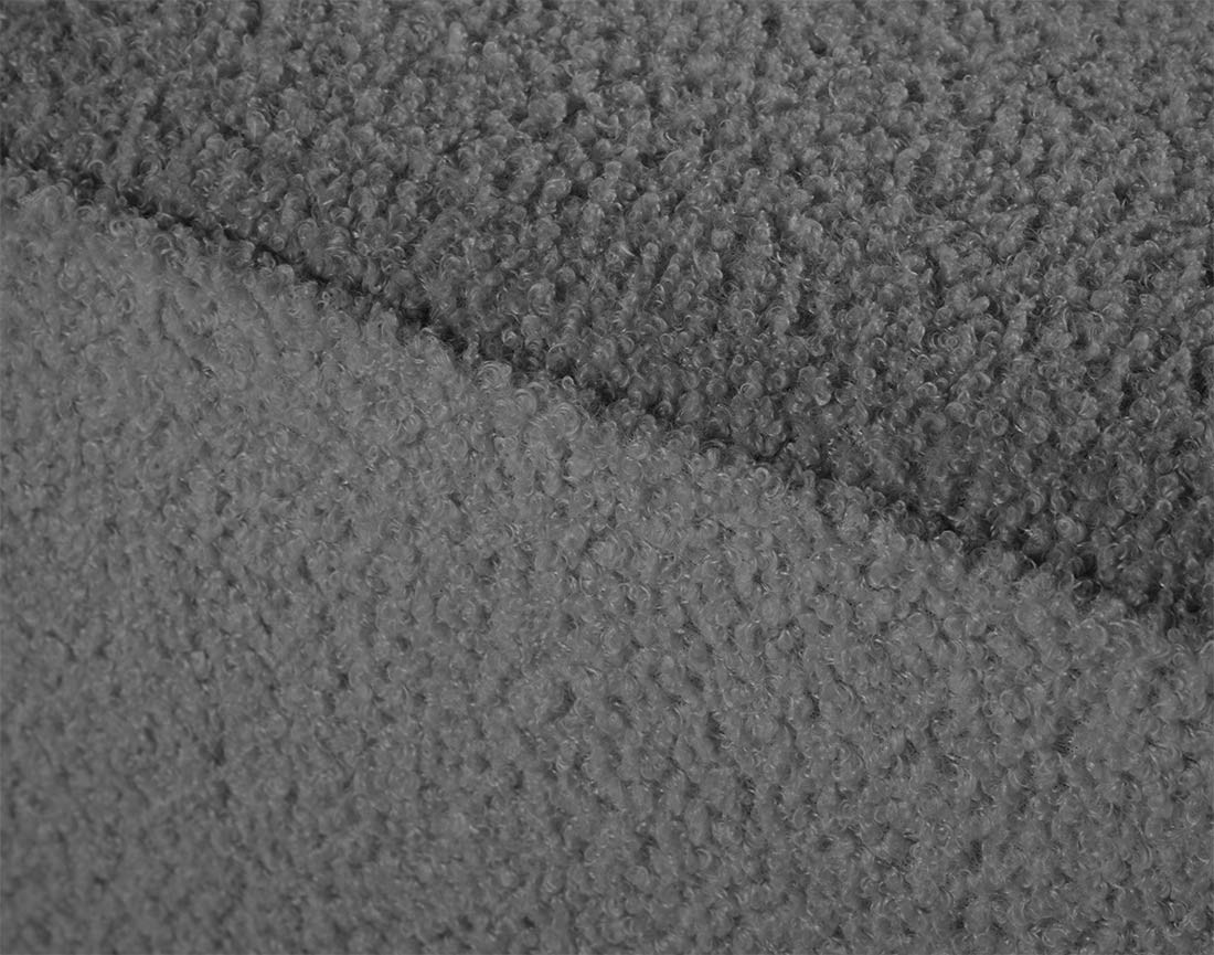 Canapé droit 2 places en tissu bouclette Topaze Canapé droit 2 places en tissu bouclette Topaze