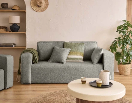 Canapé droit 2 places en...