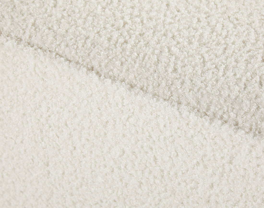 Canapé droit 2 places en tissu bouclette Topaze Canapé droit 2 places en tissu bouclette Topaze