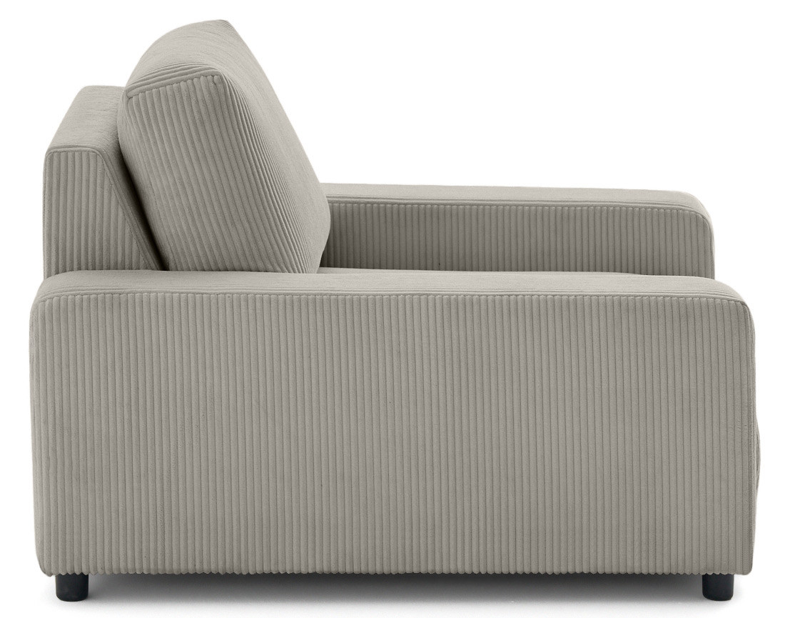 Fauteuil en velours côtelé Pivoine