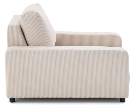 Fauteuil en velours côtelé Pivoine