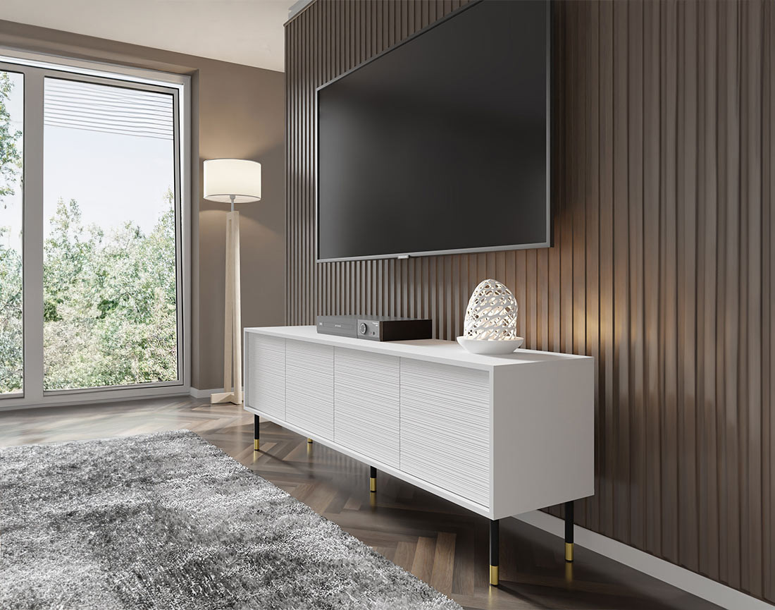 Meuble TV  4 portes 180 cm Novara