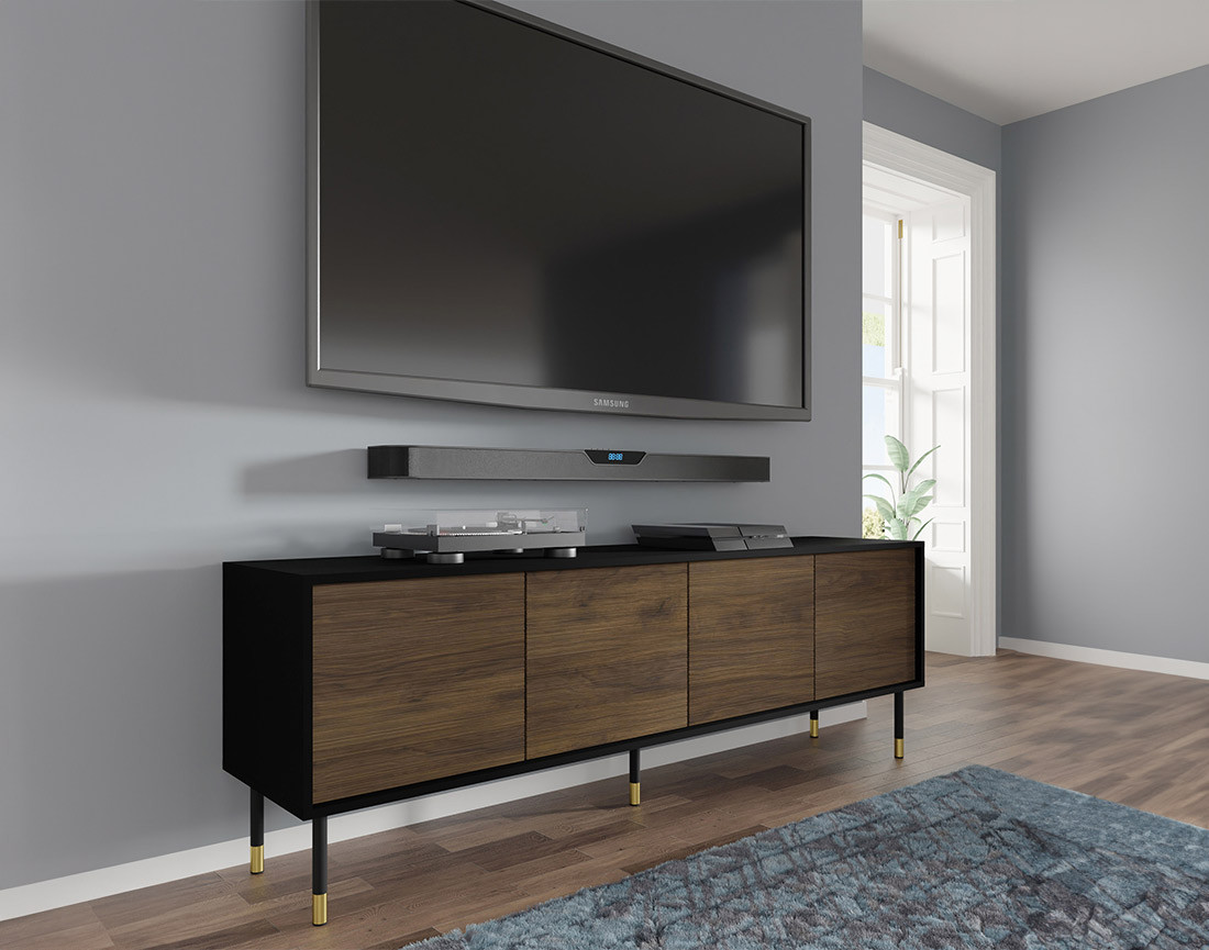 Meuble TV  4 portes 180 cm Novara