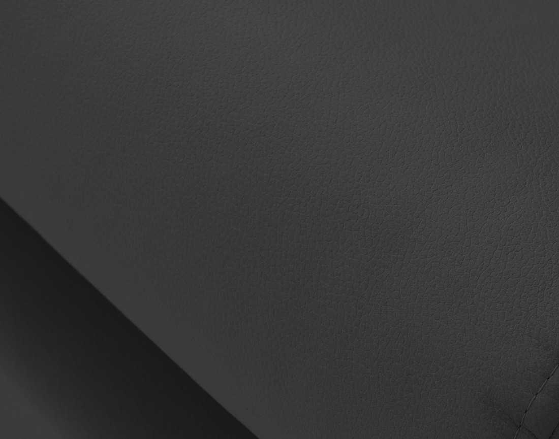 Canapé d'angle droit 5 places convertible avec coffre et têtières en simili Zaria