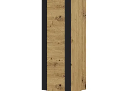 Étagère suspendue bois et noir 125 cm Pedro