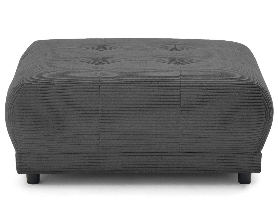 Pouf en velours côtelé Amadrora